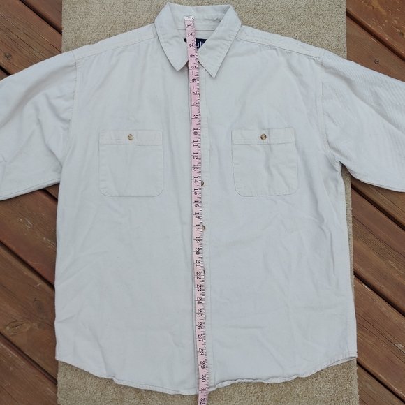 Cream Denim Button Down - Picture 6 of 8